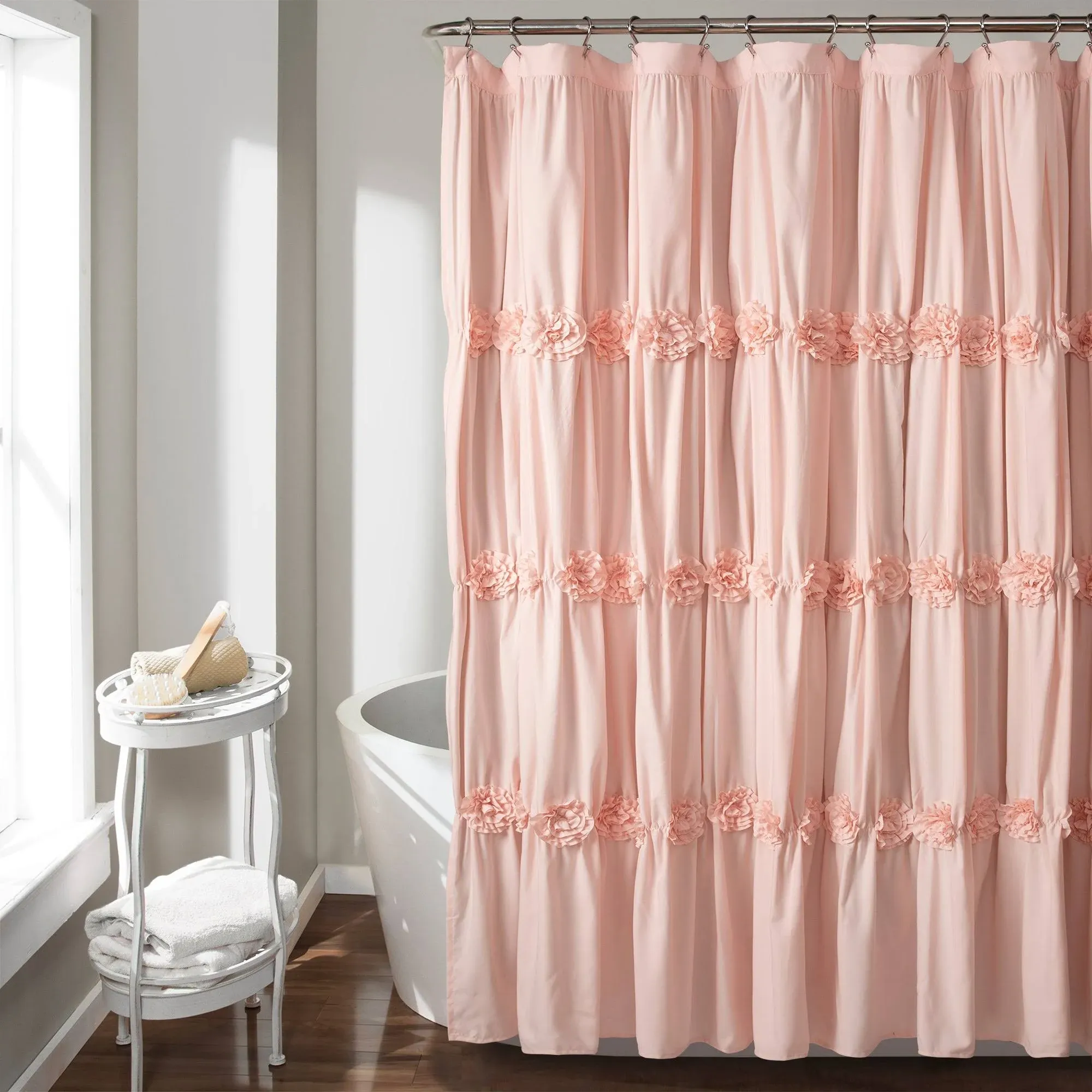 Lush Decor Darla Shower Curtain - Blush