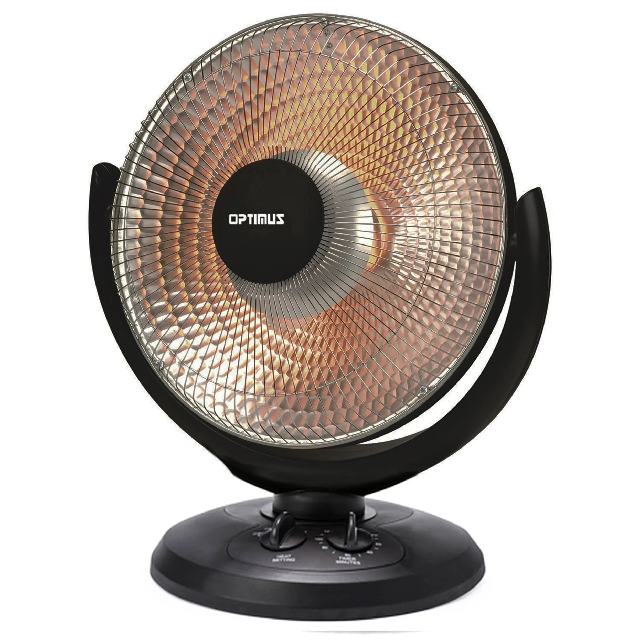 Optimus H-4430 14-inch 400-watt/900-watt Oscillating Parabolic Radiant Heater ...