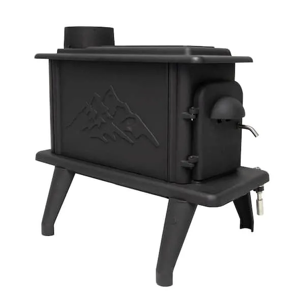 Cleveland Iron Works Cast Iron 1-Burn Rate Erie Wood Stove 900-Sq-Ft Area Heated