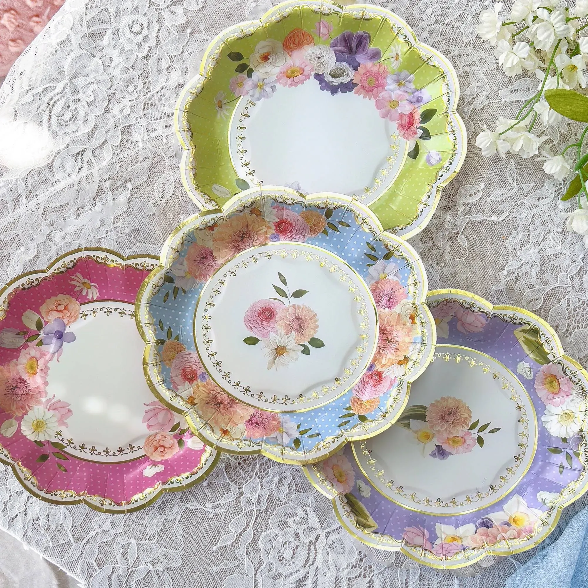 Kate Aspen 7" Vintage Floral Tea Party Paper Plates, 16ct. | Michaels