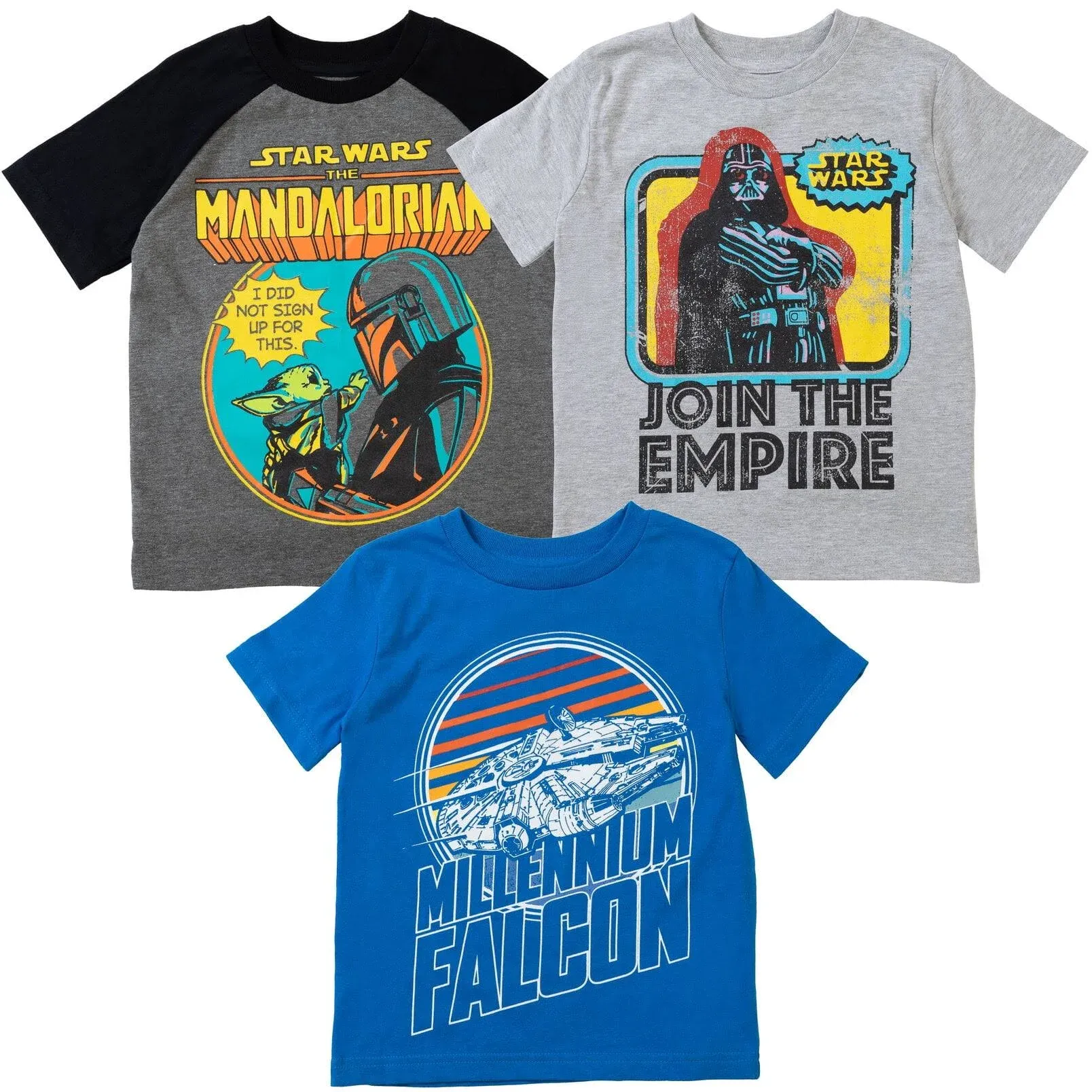 Kids Star Wars Baby The Mandalorian The Little 3 Pack T-Shirts