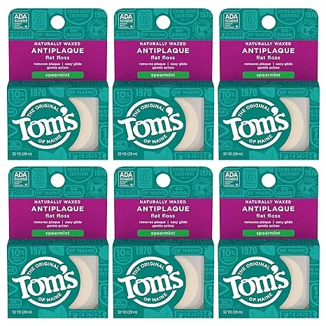 Anti-Plaque Flat Spearmint Floss | 1 count | Tom's of Maine | Good Eggs