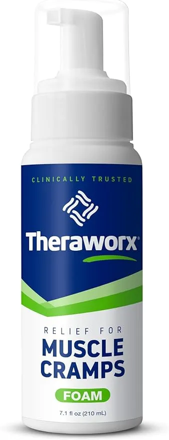 Theraworx Relief for Muscle Cramps Foam Fast-Acting Muscle Spasm, Leg Soreness and Foot Relief - 7.1 oz - 1 Count