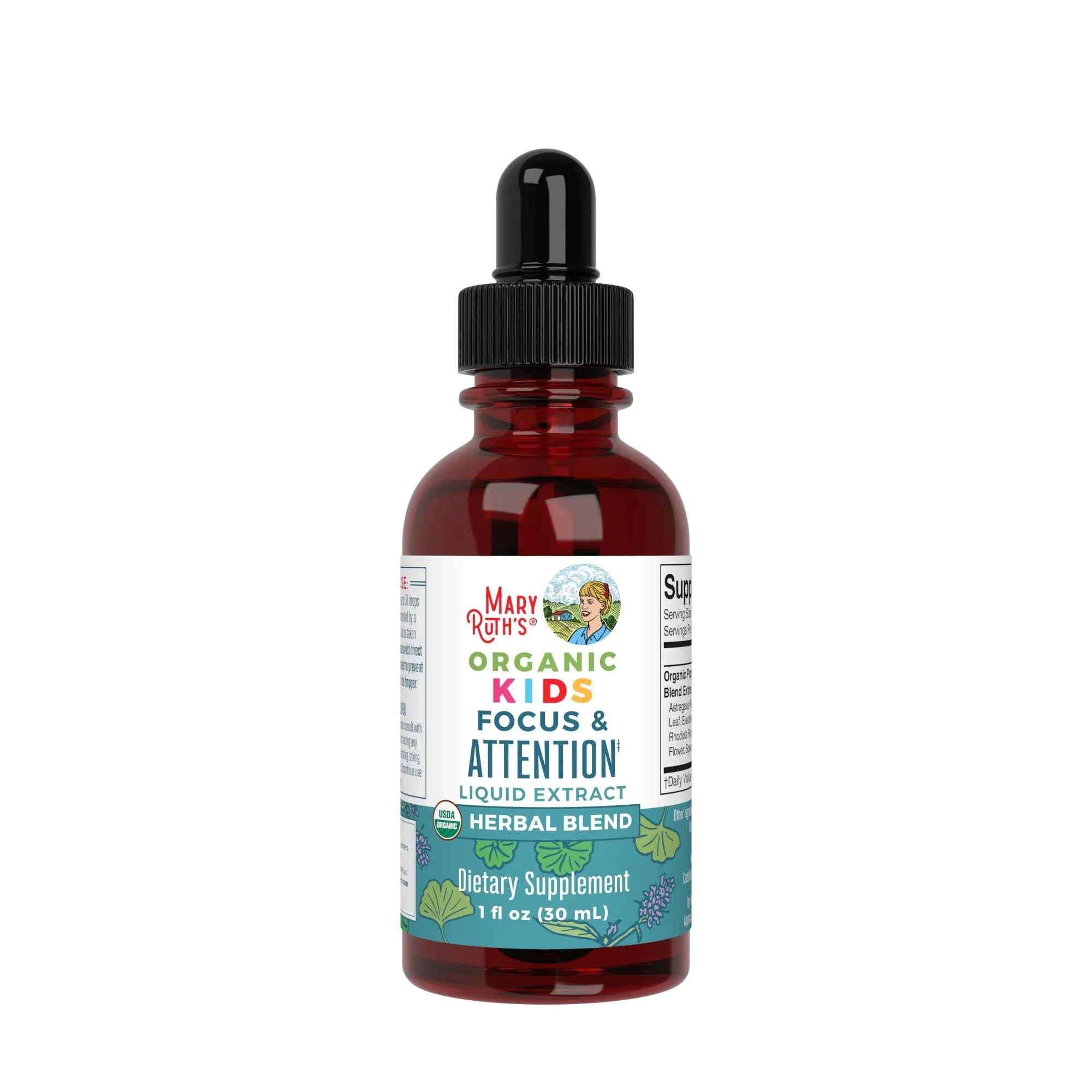 MaryRuth's Kids Focus & Attention Drops, Org, 1 oz