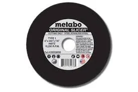 Metabo 655339000 Original Slicer 6" x 0.04" x 7/8" Cut-Off Wheel, Type 1, 50 Pc.