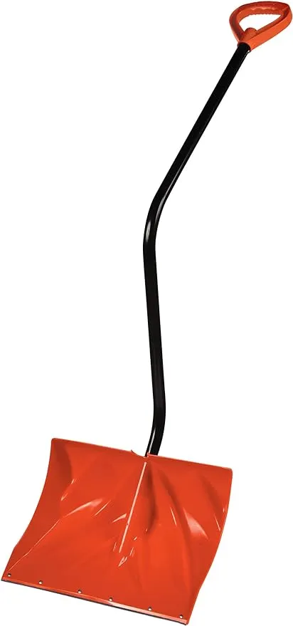 Bigfoot Premium Poly Snow Shovel with Metal Lifesaver Handle and Metal Edge