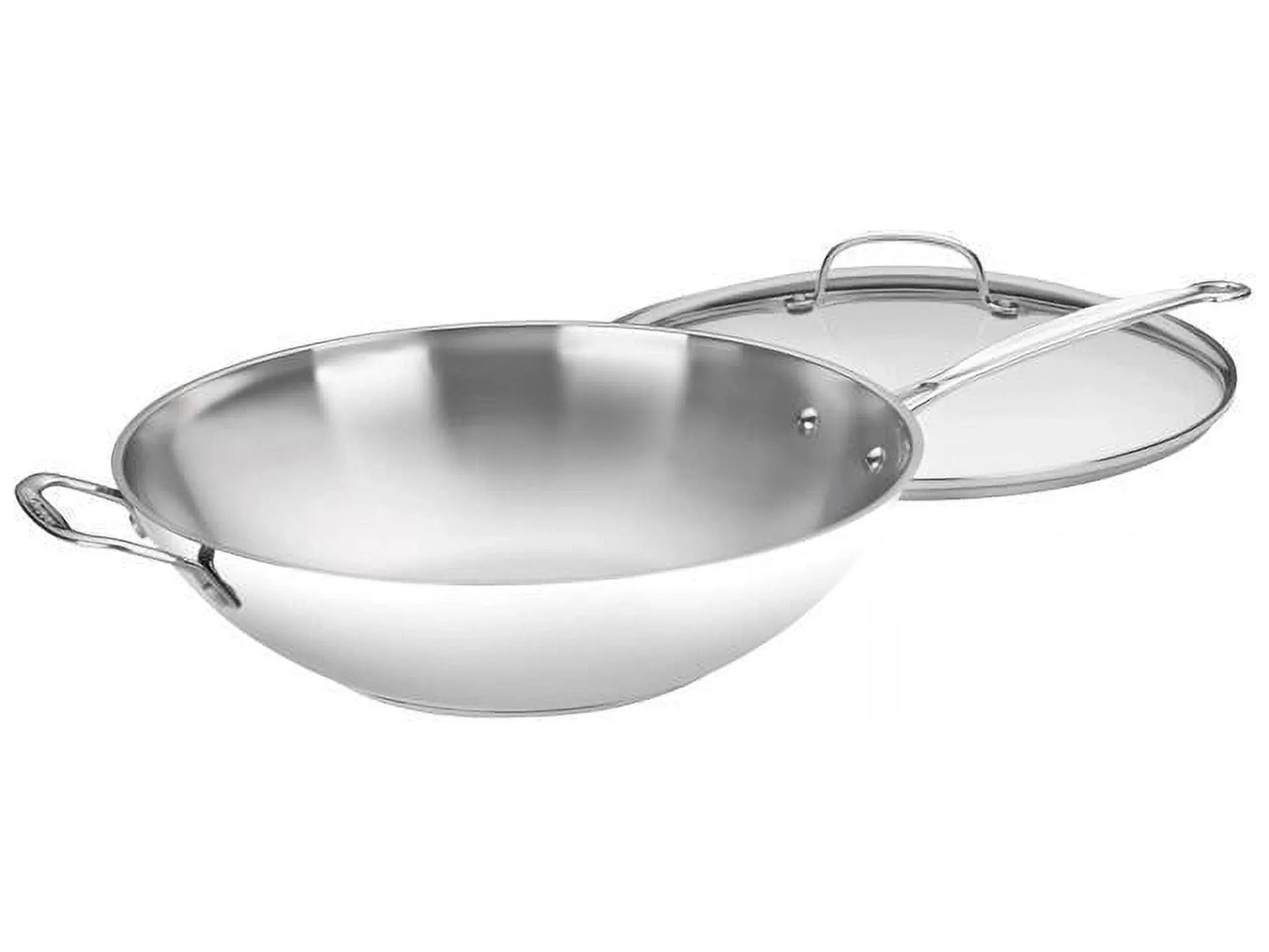 Cuisinart Chef's Classic Stainless Stir-Fry Pan with Glass Cover, 14"