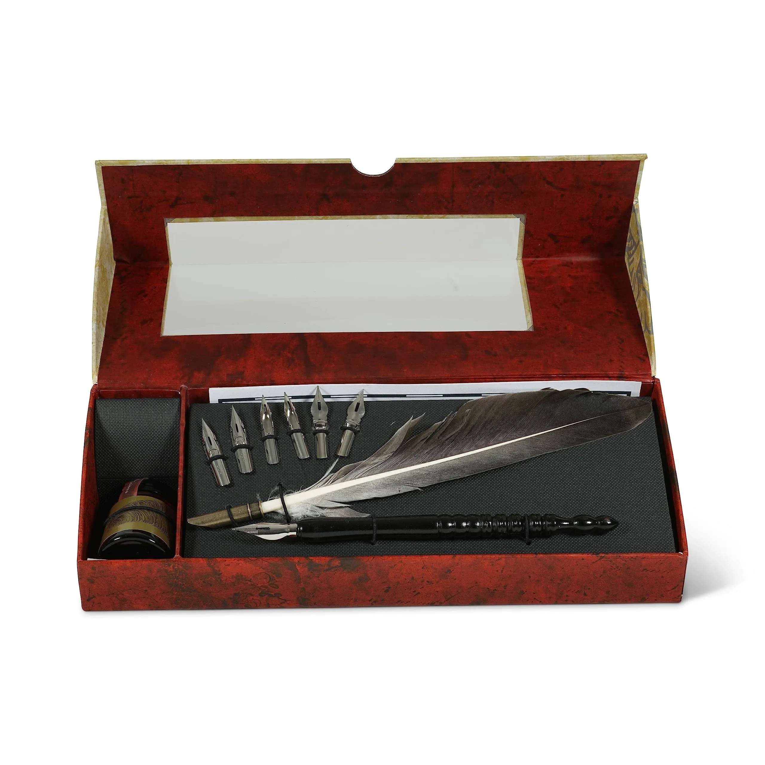 Authentic Models Plume Feather Pen Set with Ink