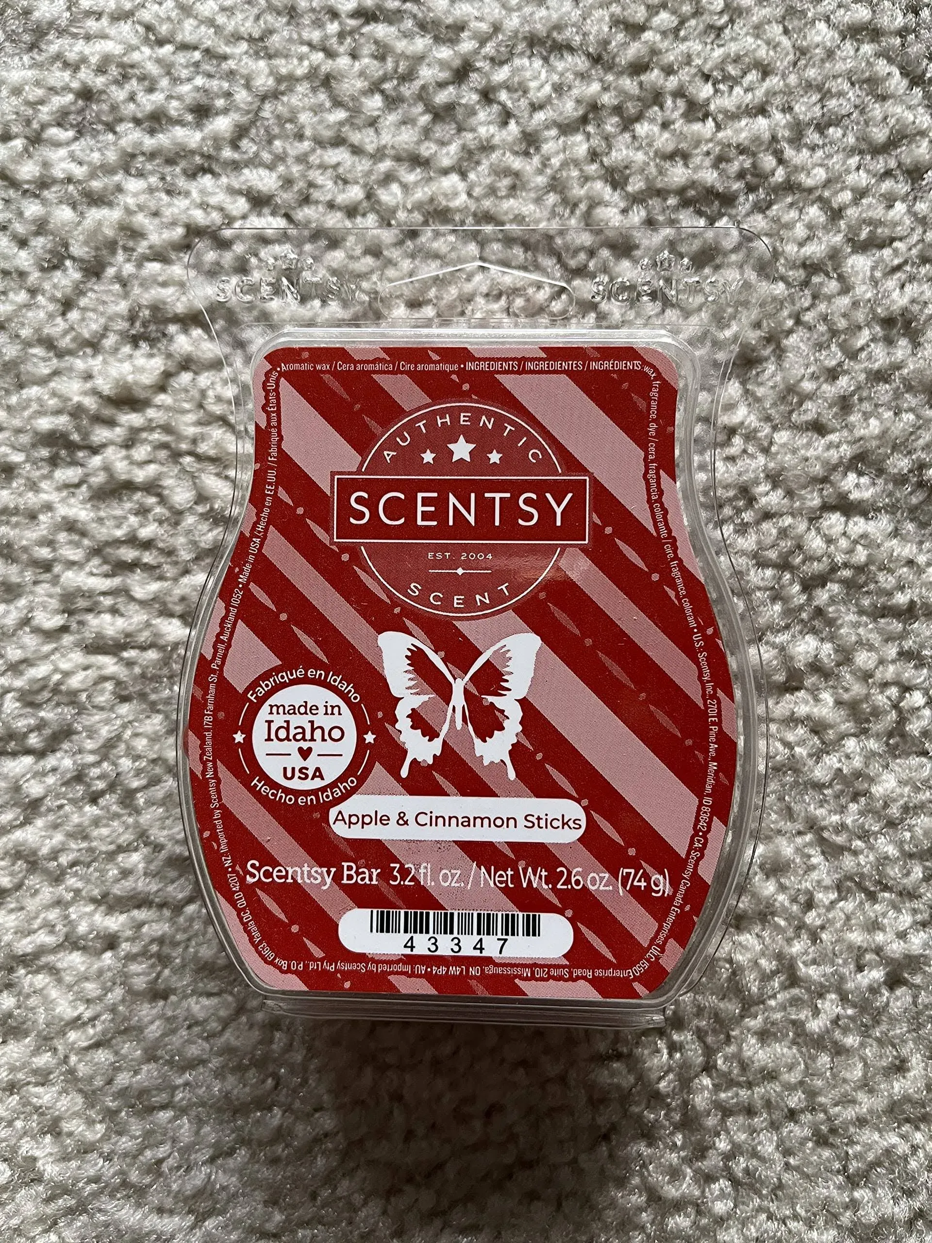 Scentsy Apple & Cinnamon Sticks Scentsy Wax Bar for Warmer