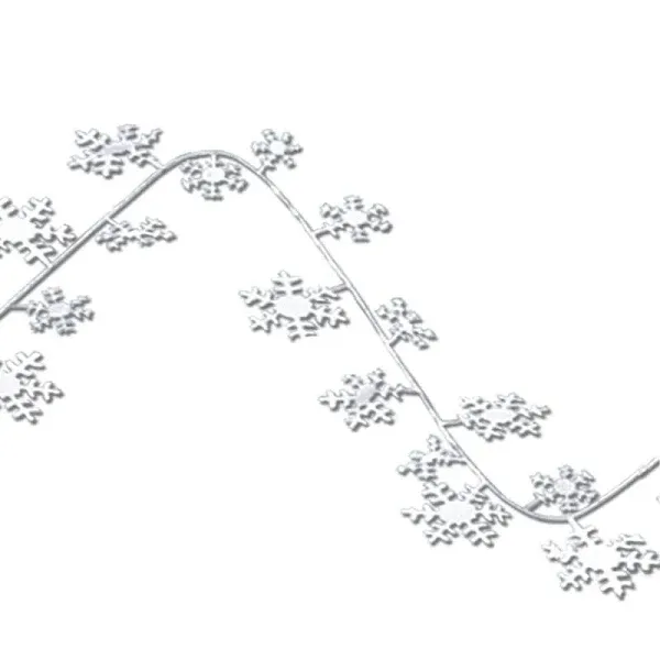 Beistle Gleam 'n Flex Snowflake Garland