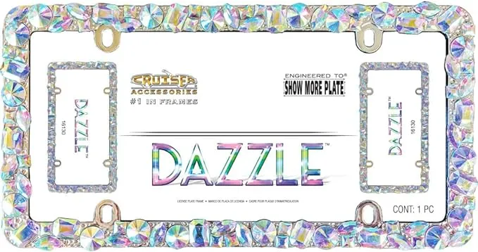 Cruiser Dazzle License Plate Frame