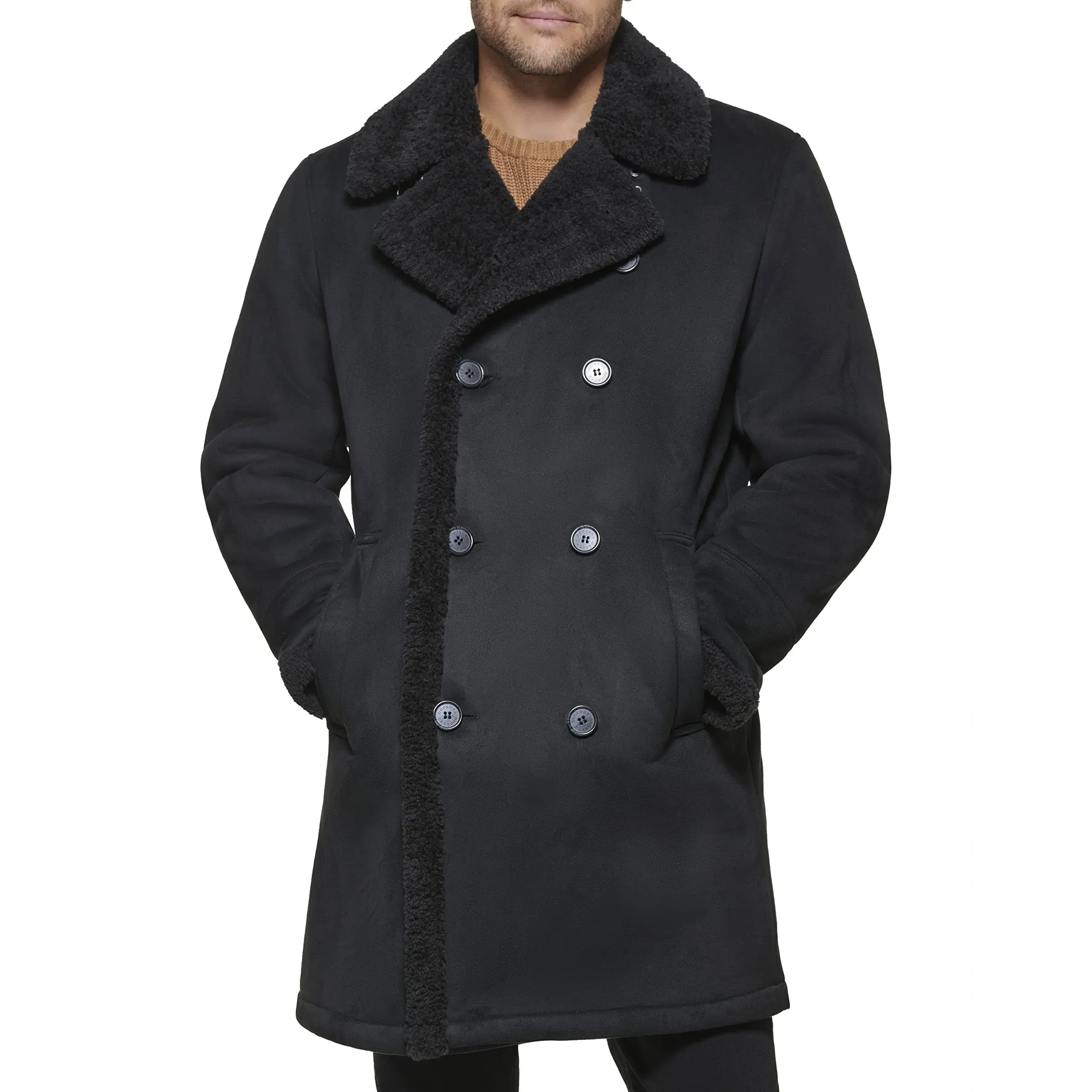 Men's Dockers Faux Shearling Walking Coat