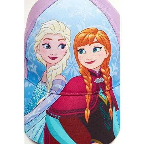 Disney Girls' Frozen Baseball Cap - 2 Pack Princess Elsa and Anna Curved Brim ...