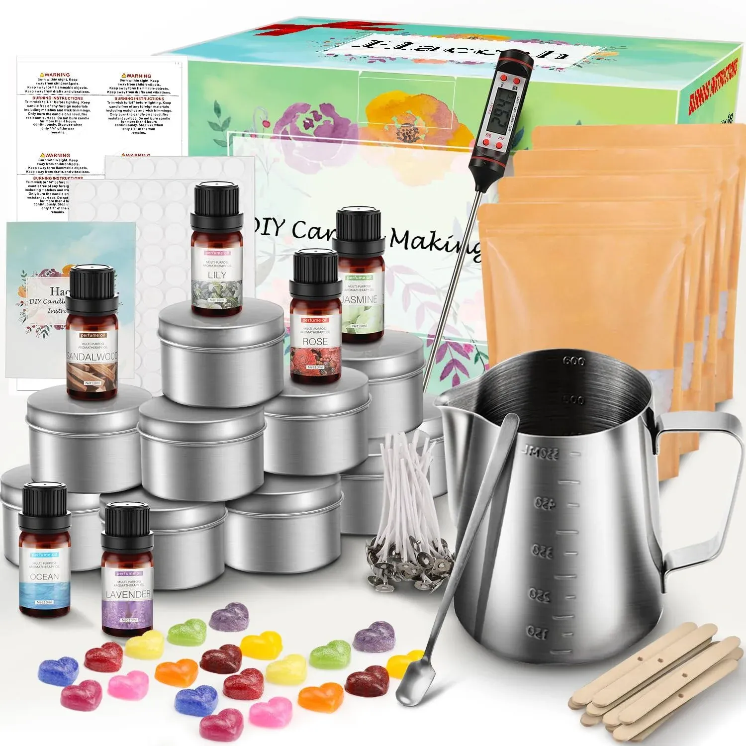  Complete Candle Making Kit,Candle Making Supplies,DIY Arts and Crafts Kits 