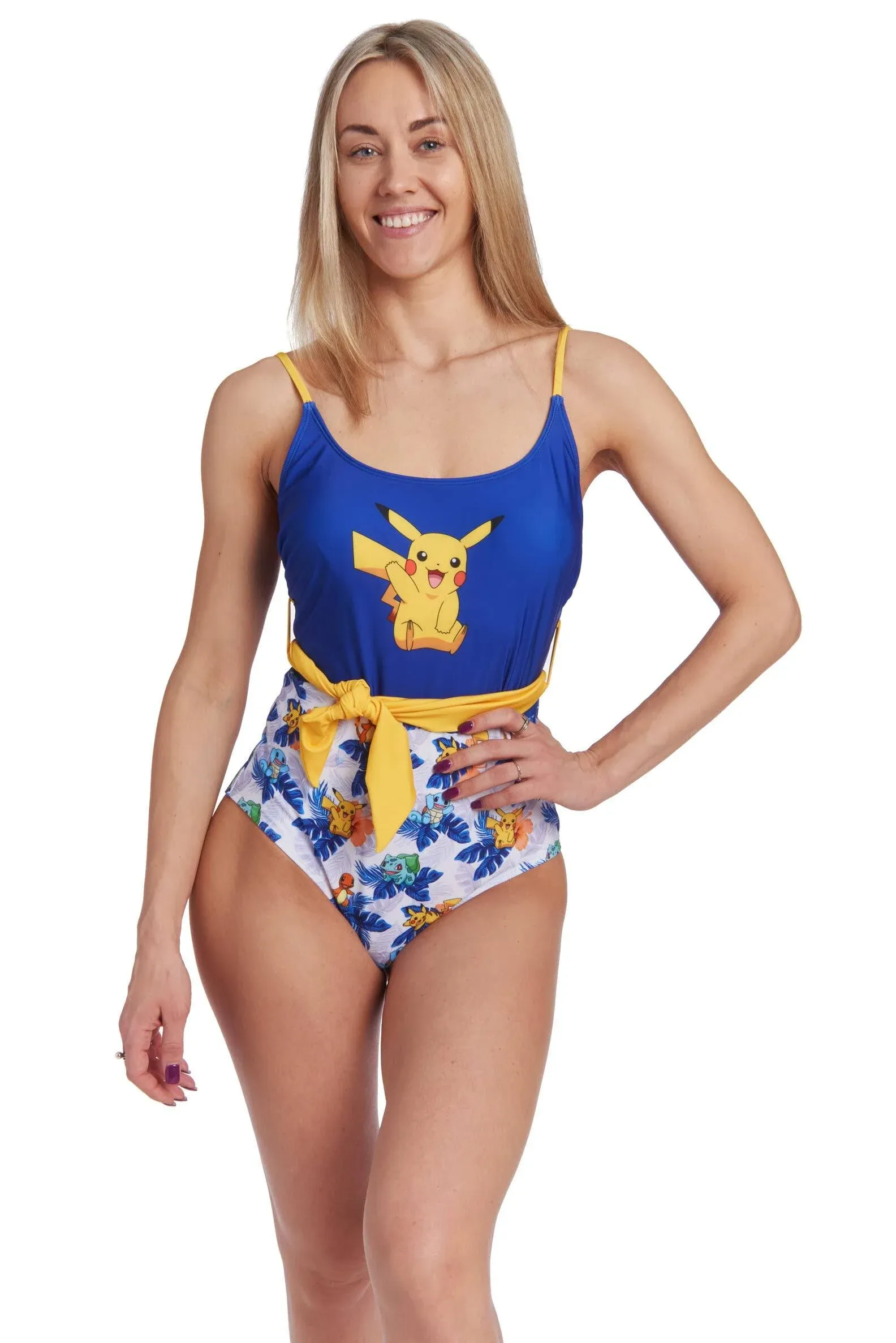 Pokemon Pikachu Womens One Piece Bathing Suit Adult