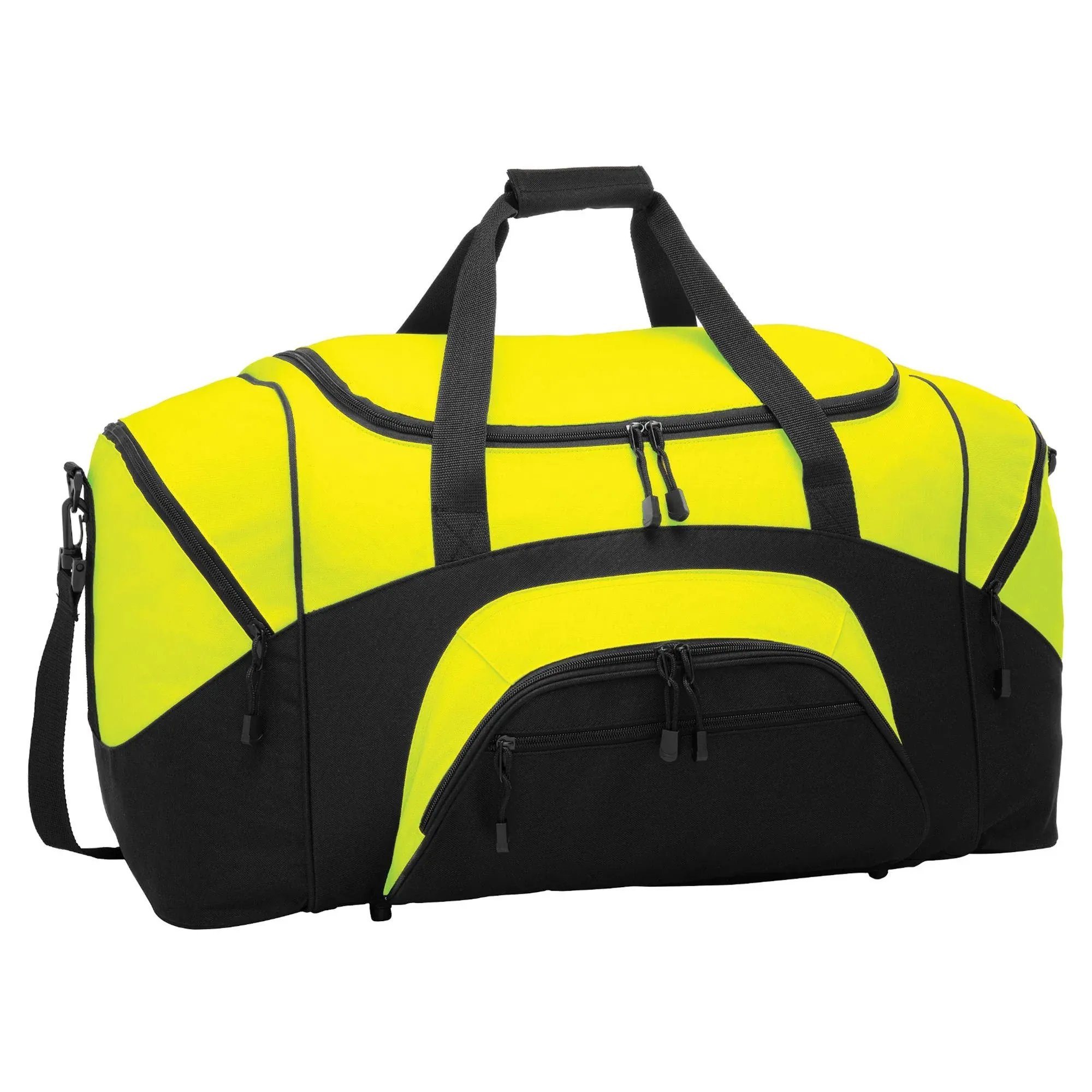 Port Authority BG99 Standard Colorblock Sport Duffel - Safety Yellow Black