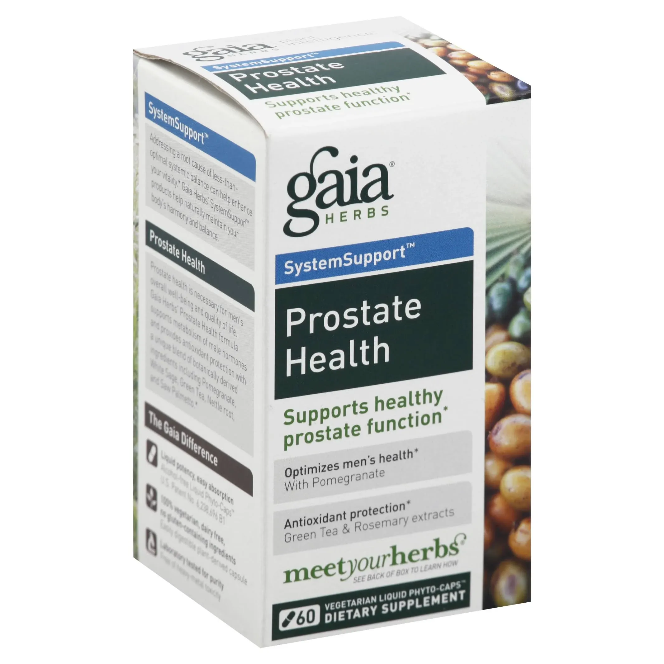 Gaia Herbs SystemSupport Prostate Health 60 Liquid Capsules