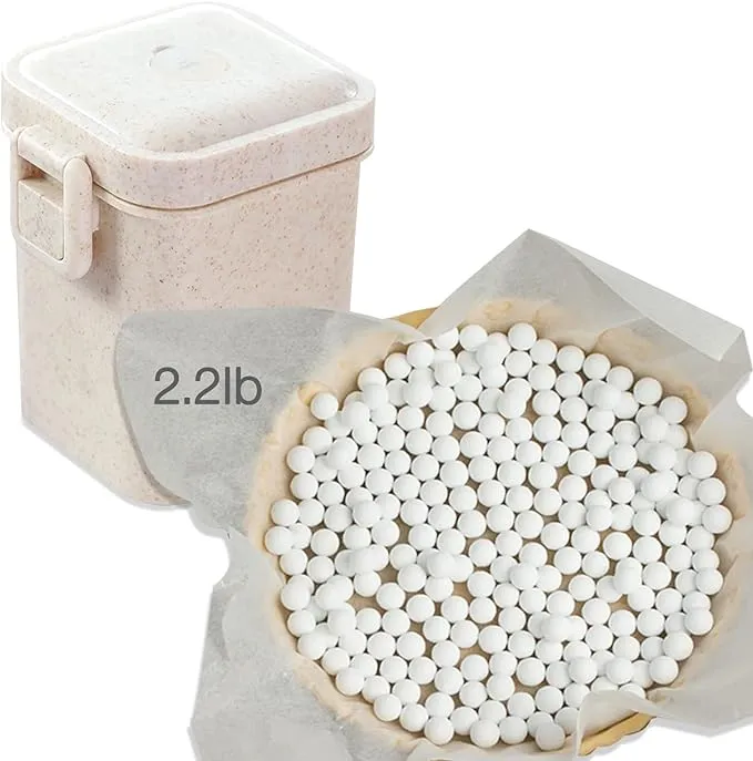 2.2Lb Ceramic Pie Weights Baking Beans Pie Crust Reusable 10mm Weights Natura...