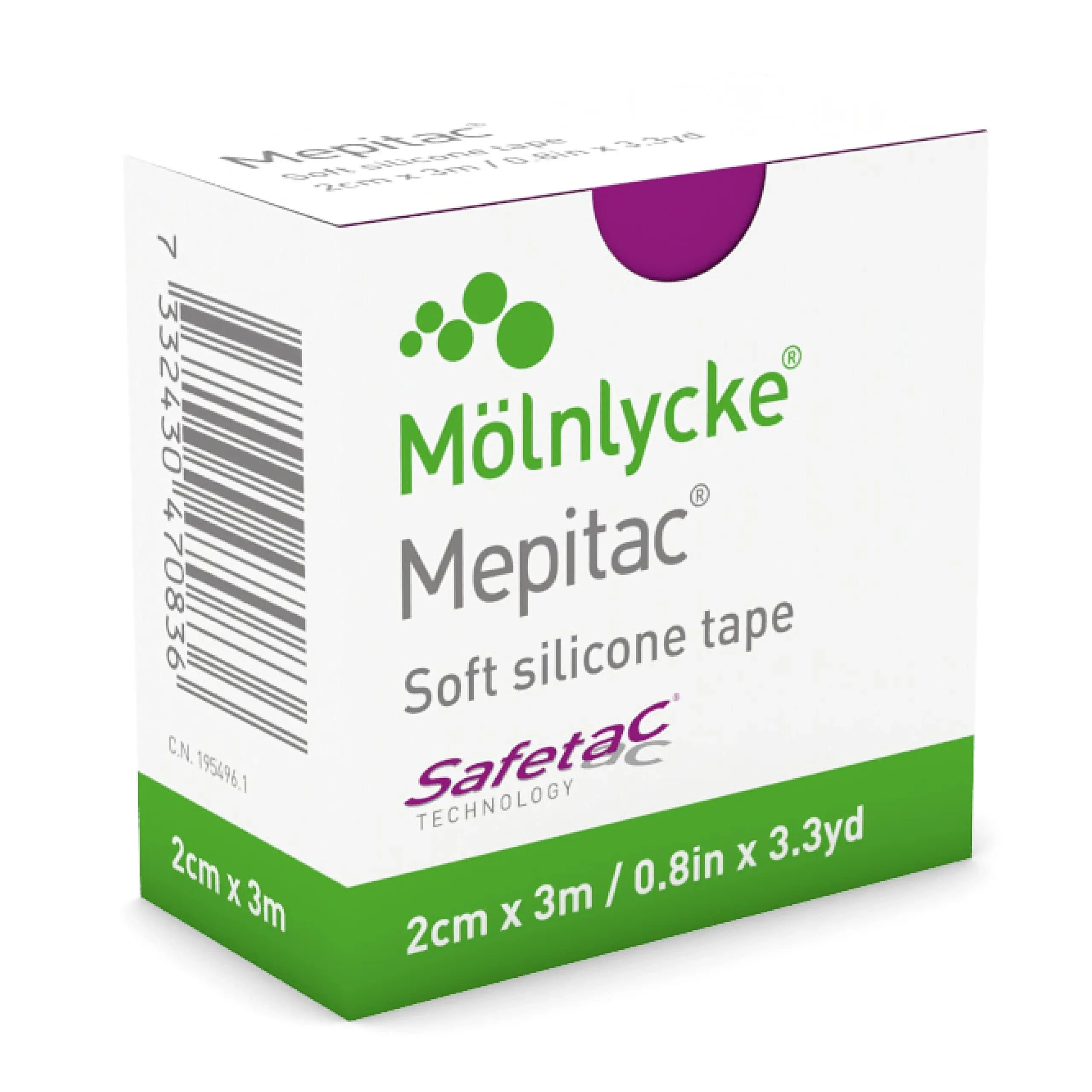 Mepitac 298300 Soft Silicone Tape, 2 cm x 3 /0.8 in 3.3 yd