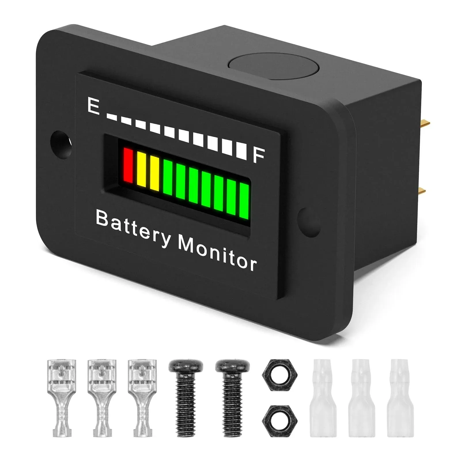 Battery Monitor 12V 24V 36V 48V 60V 72V Battery Fuel Gauge Indicator, Battery ...