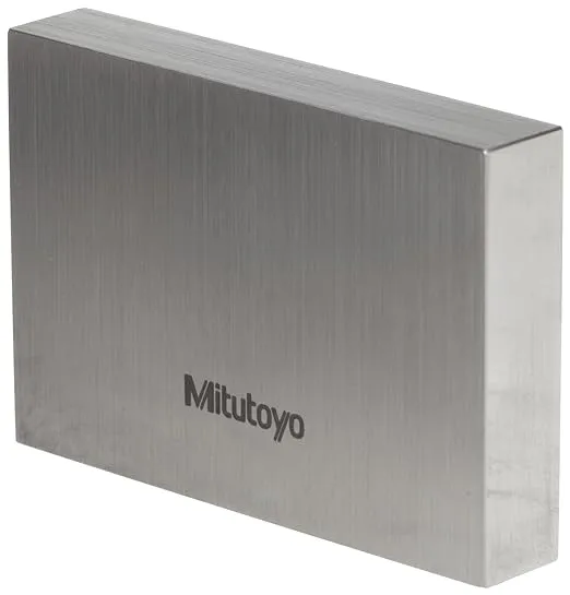 Mitutoyo - 611201-531 Steel Rectangular Gage Block, ASME Grade 0, 1.0" Length