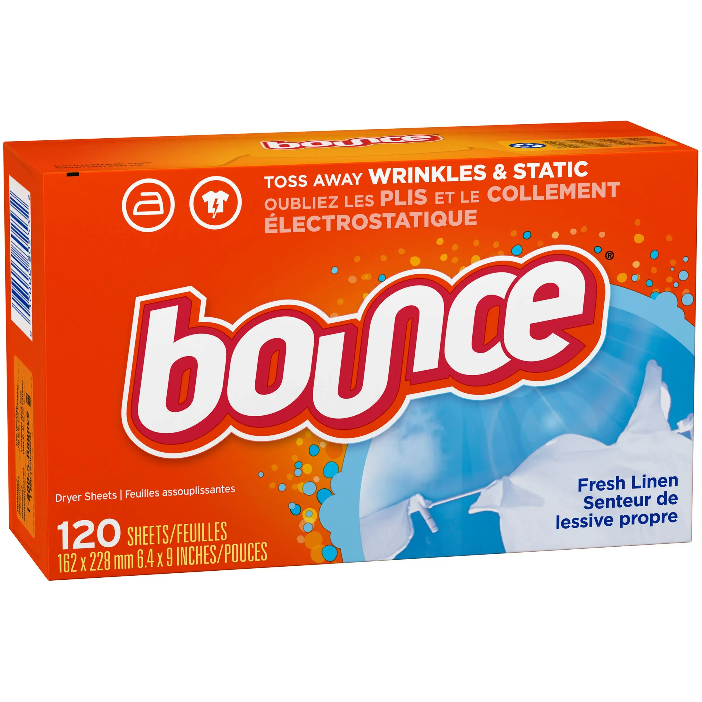 Bounce Fresh Linen Dryer Sheets 120 ct Box