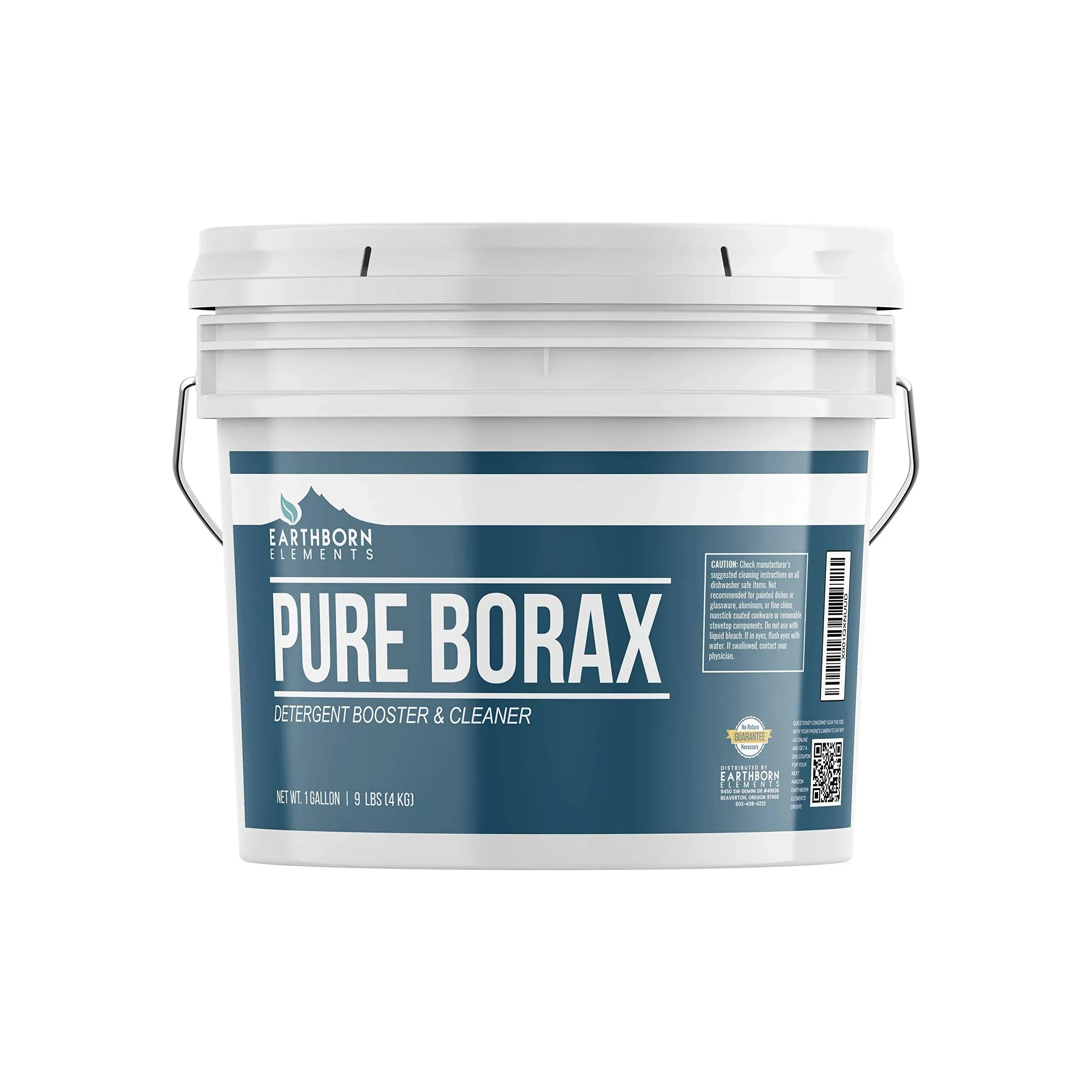 Earthborn Elements Borax Powder (1 Gallon) Multipurpose Cleaner & Detergent ...