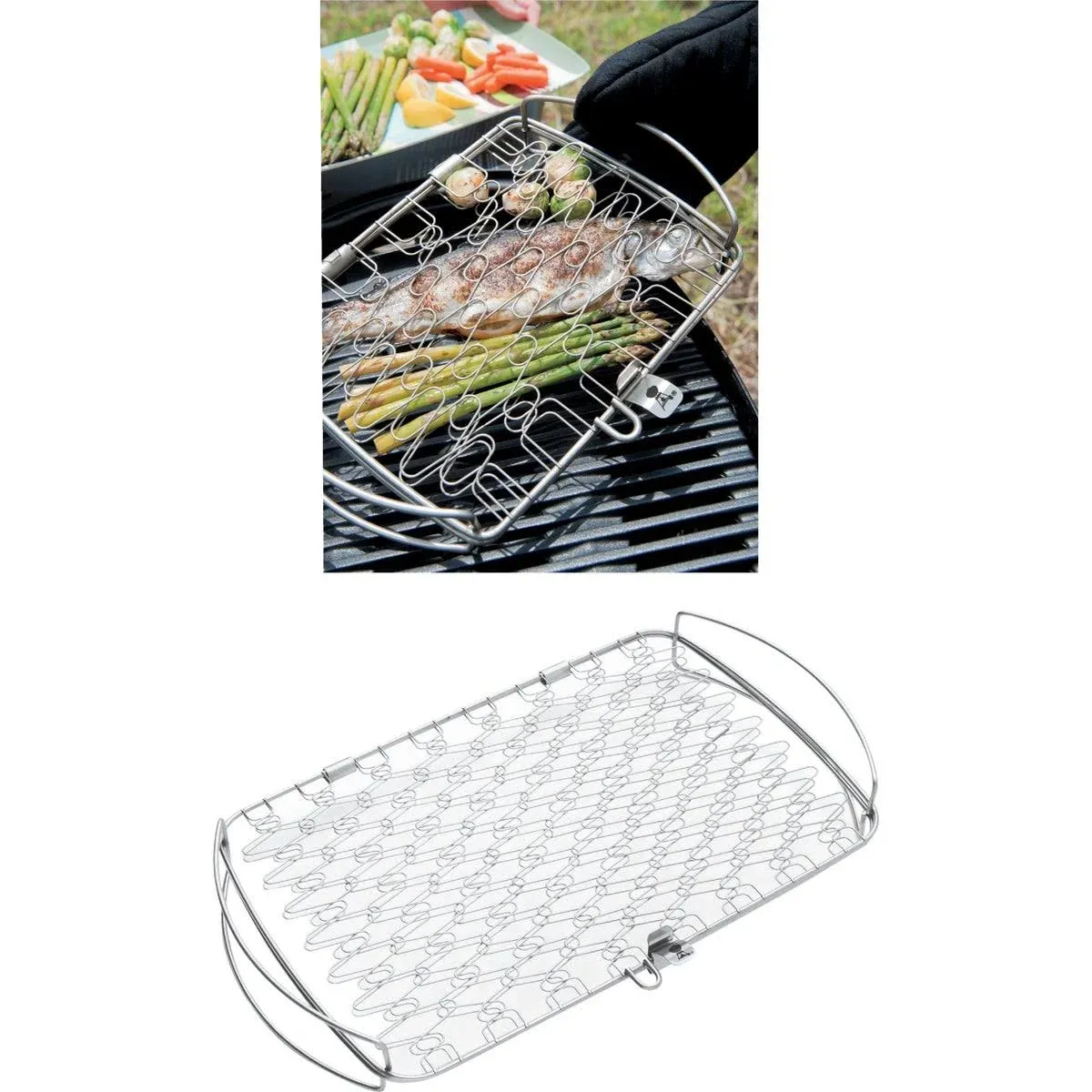 Weber Large Stainless Steel Fish Basket