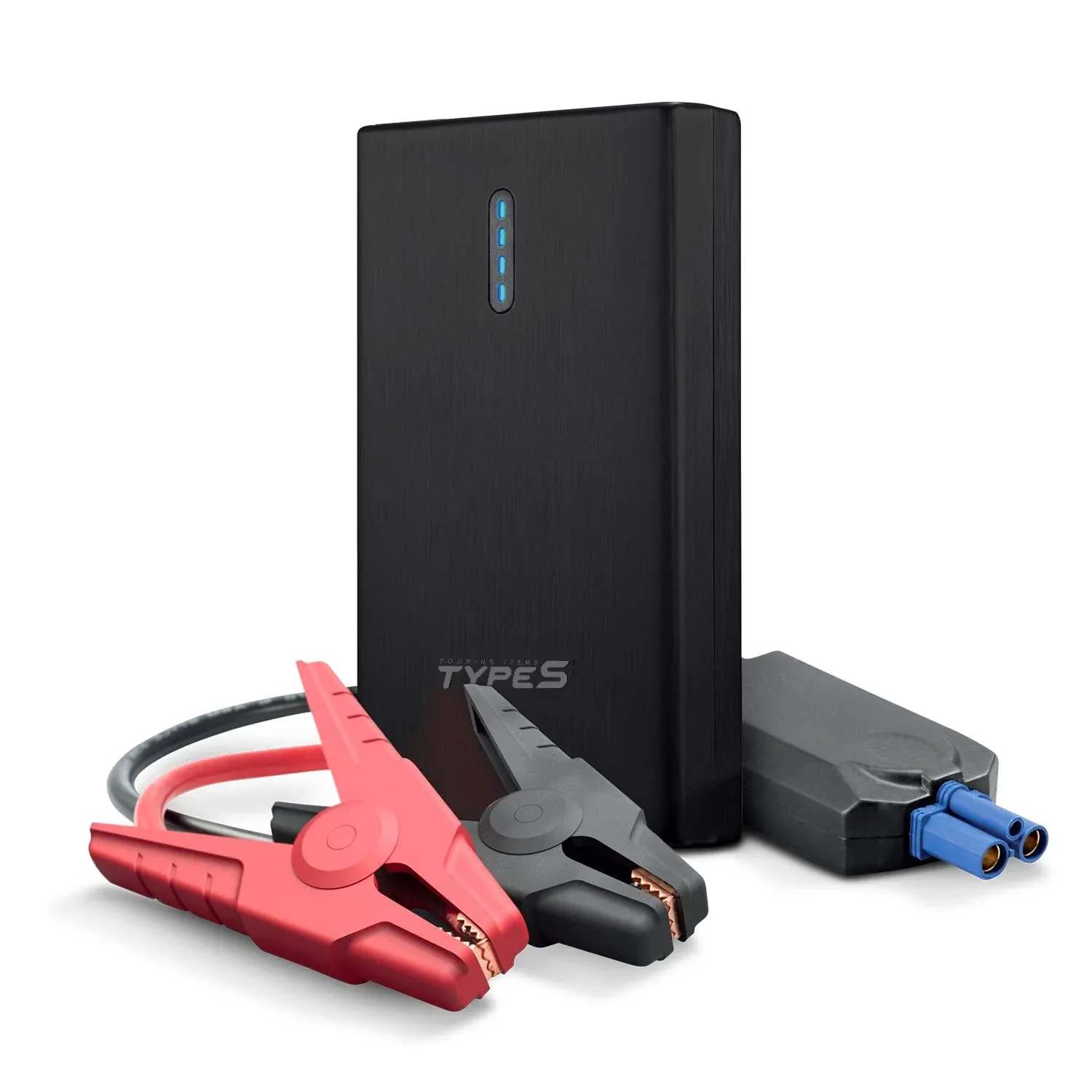 Type S 12V 6.0L Jump Starter Power Bank with Dual USB Charging and 8,000 GRAY 