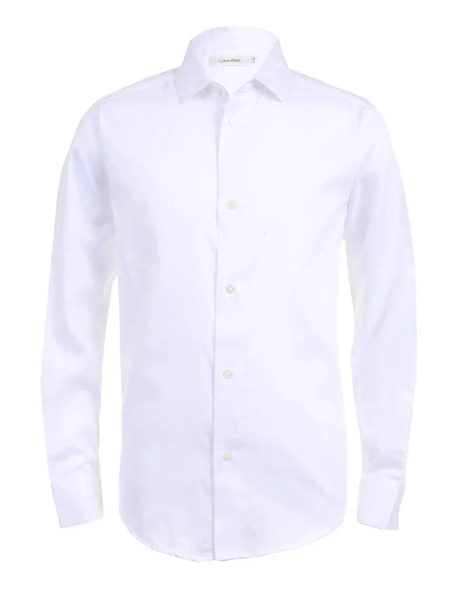 Calvin Klein Boys&#039; Long Sleeve Sateen Dress Shirt, - Choose SZ/color