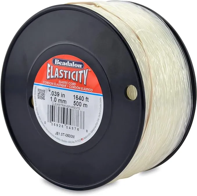 Elasticity 1.0mm Clear Elastic Cord (500 meters)