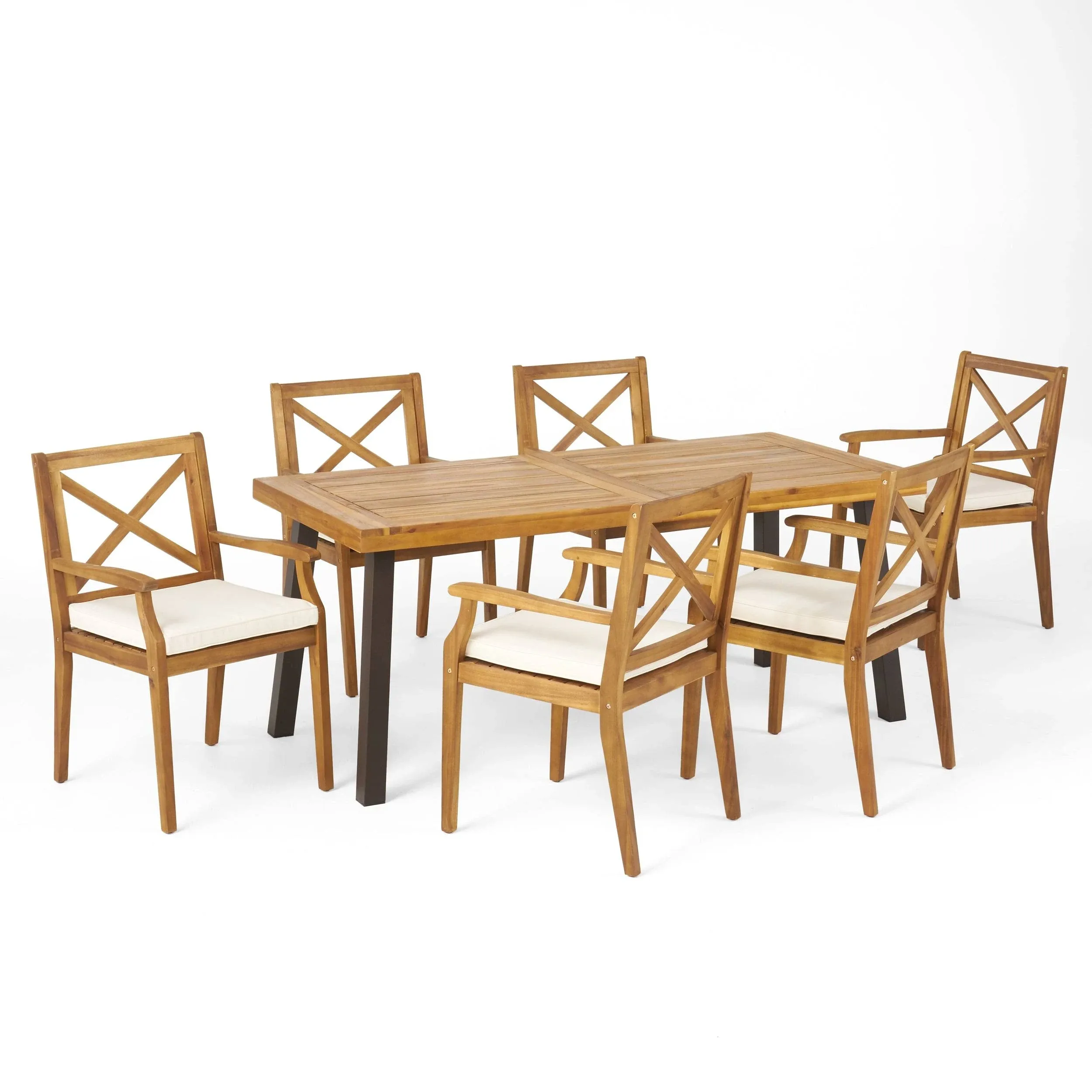 GDF Studio Justin Outdoor Dining Set