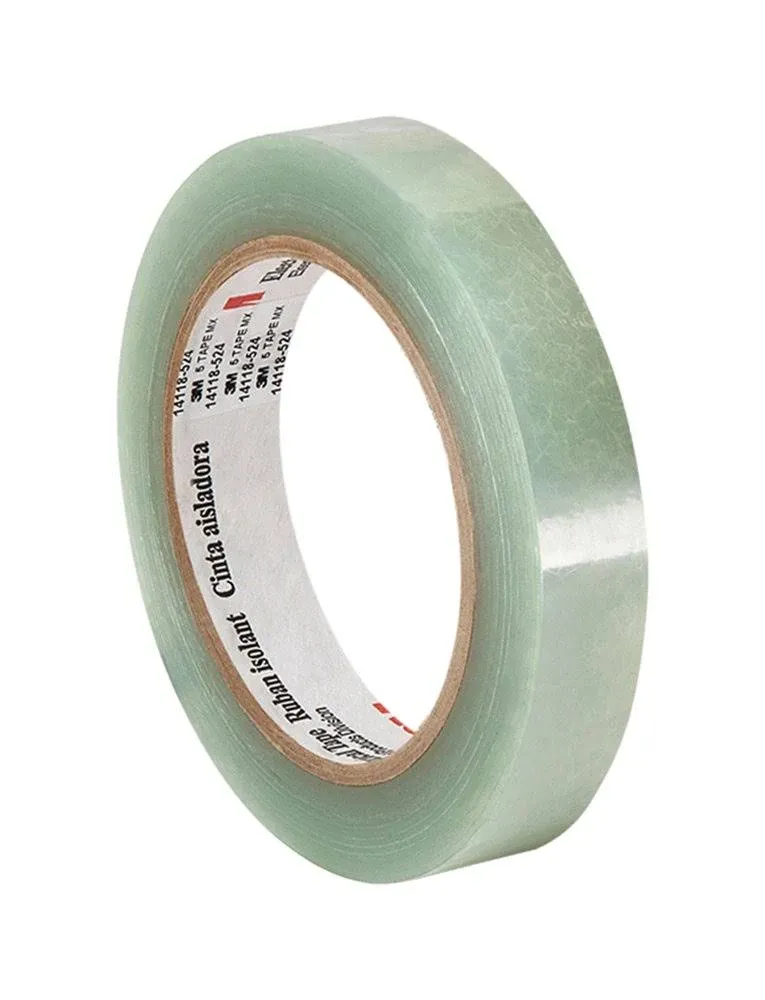 3M 5 Translucent Clear Polyester Electrical Tape, 0.75 Translucent Clear ...