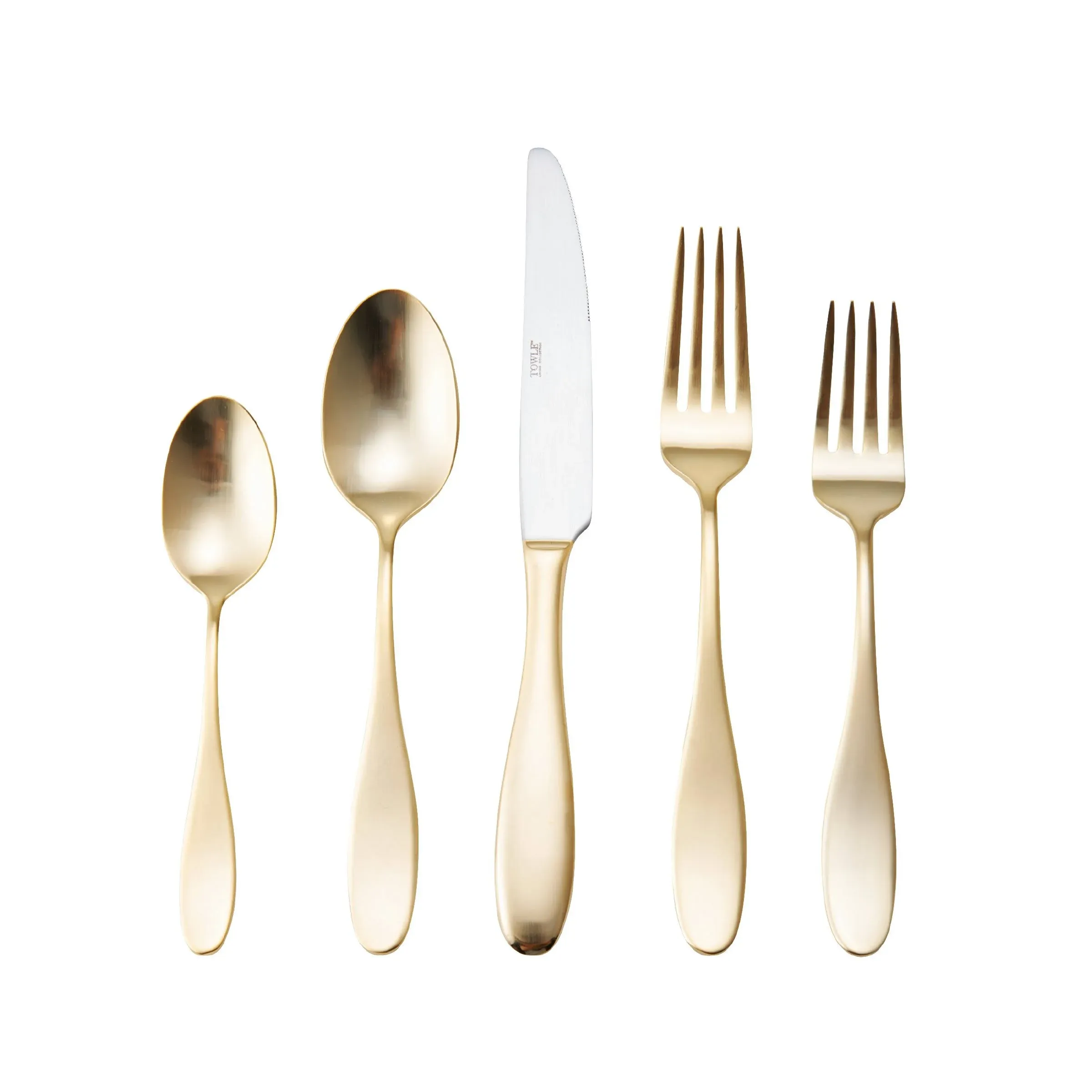 Towle Living Satin Wave 20-Piece Forged Stainless Steel Flatware Set, Service for 4