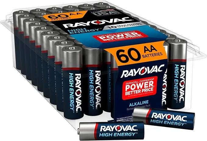 Rayovac High Energy Alkaline AA Batteries (36-Pack)Rayovac High Energy Alkaline AA Batteries (36-Pack)