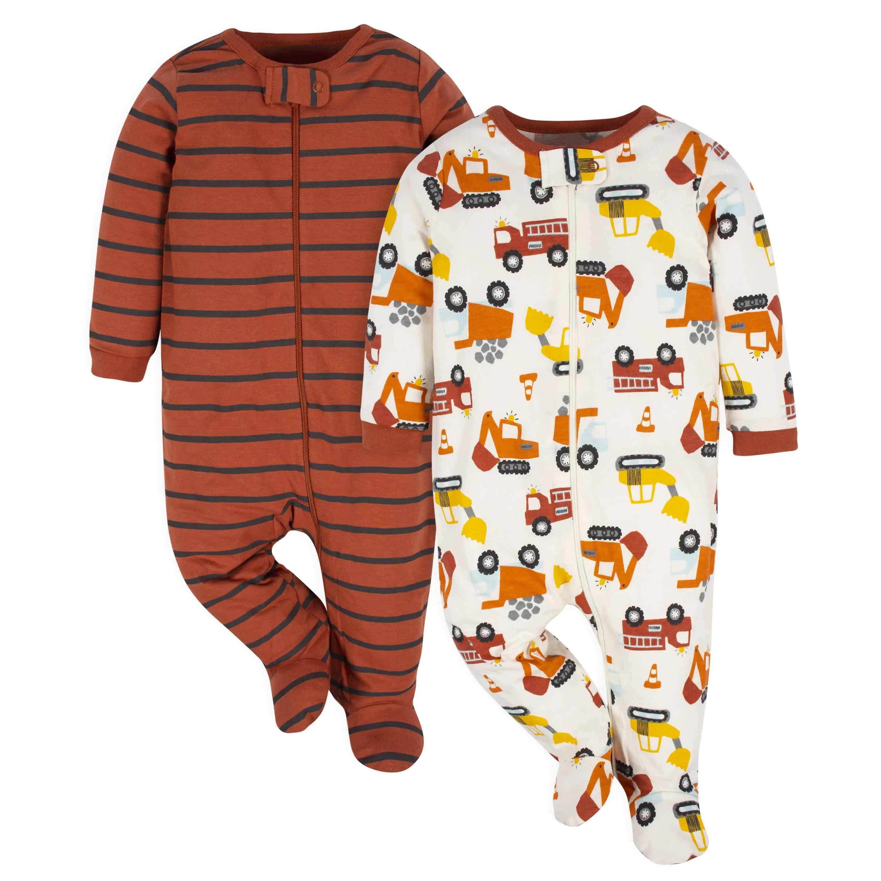 Gerber Baby Boys 2-Pack Sleep N Play Amber 6-9 Months