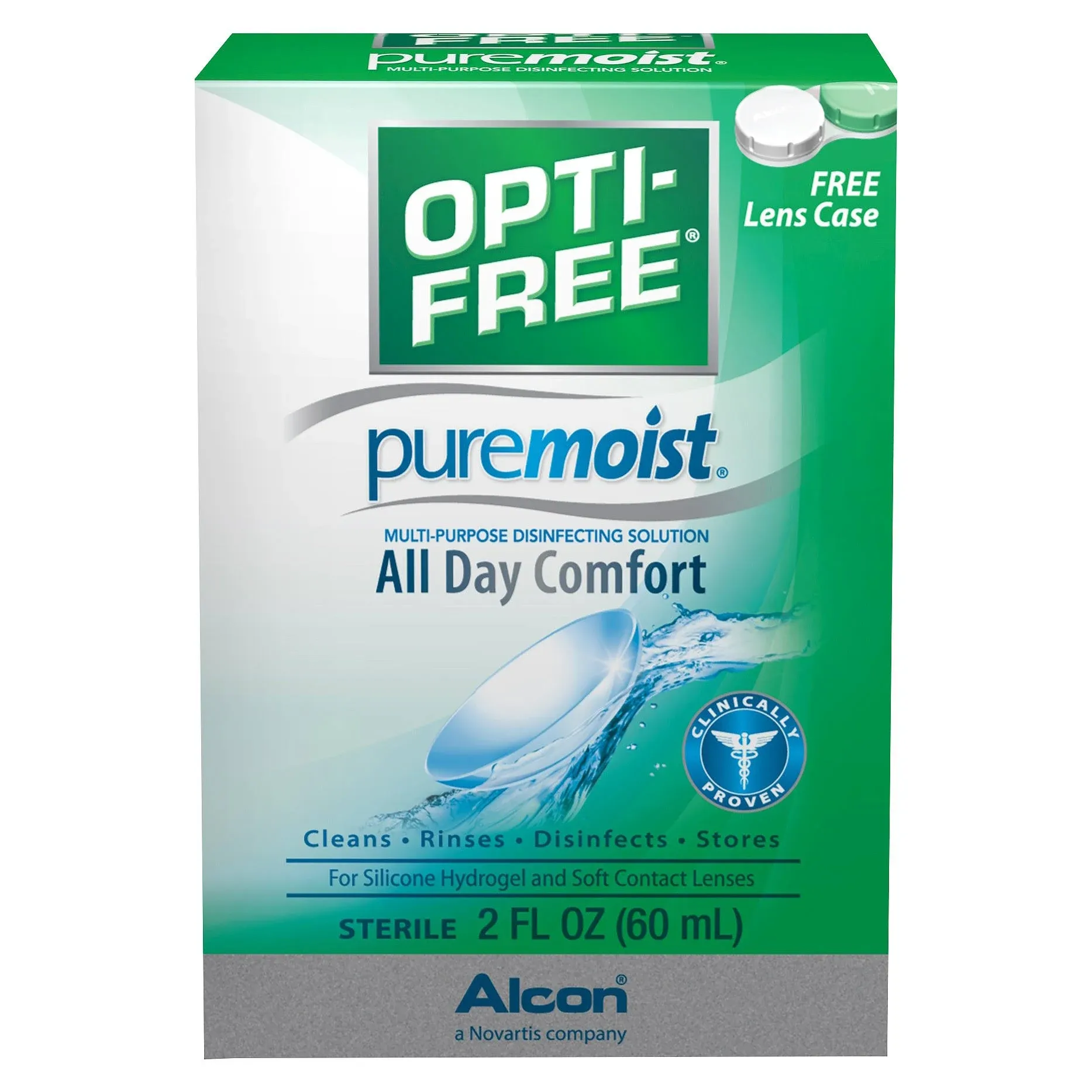 Opti-Free - Puremoist Multi-Purpose Disinfecting Solution, 2 fl. oz.