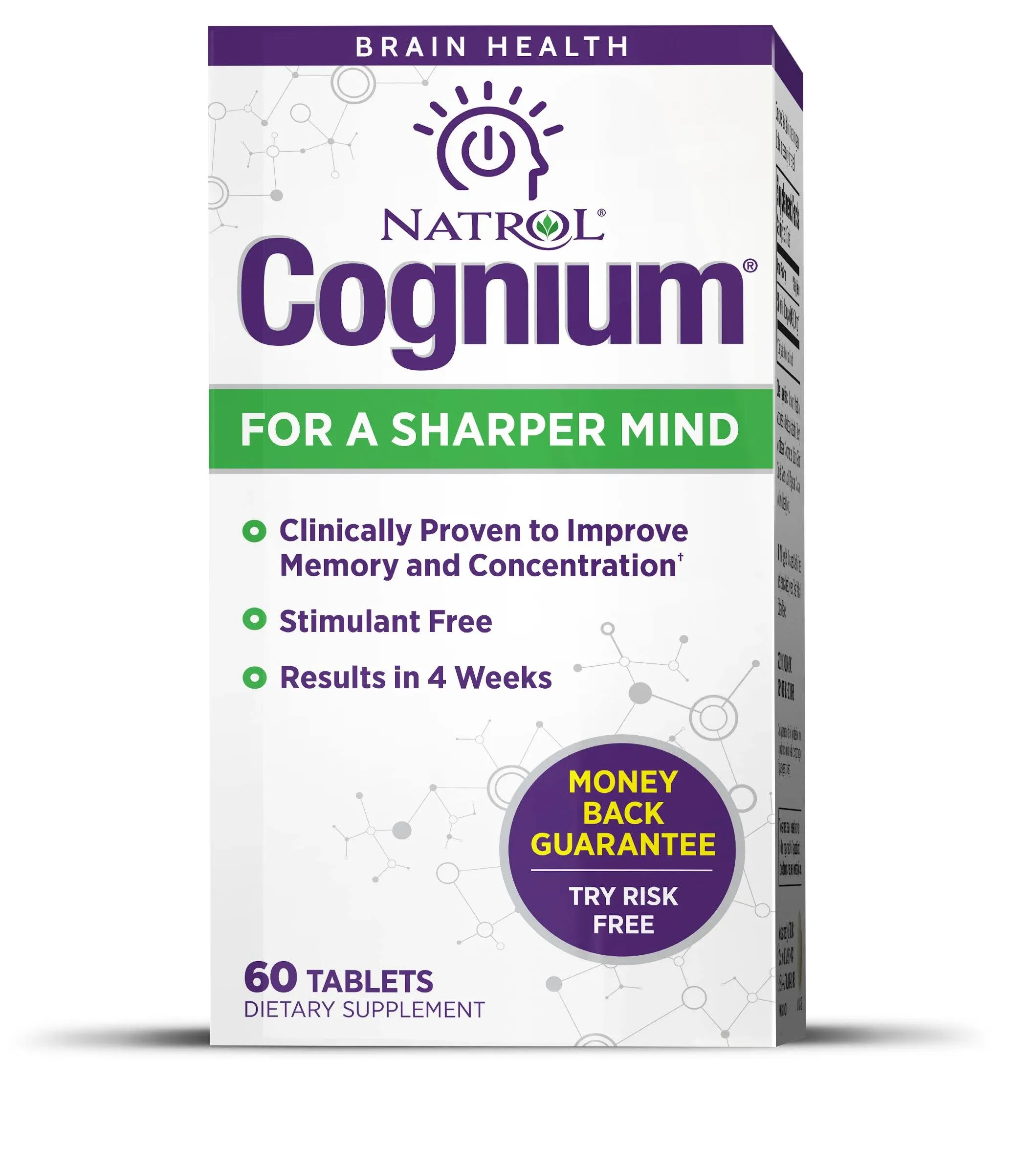 Natrol Cognium Brain Health Supplement Tablets - 60 count