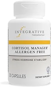 Integrative Therapeutics Cortisol Manager - Allergen-Free - Supplement with Ashwagandha and L-Theanine - Supports Relaxation & Calm to Support Restful Sleep* - 30 Tablets