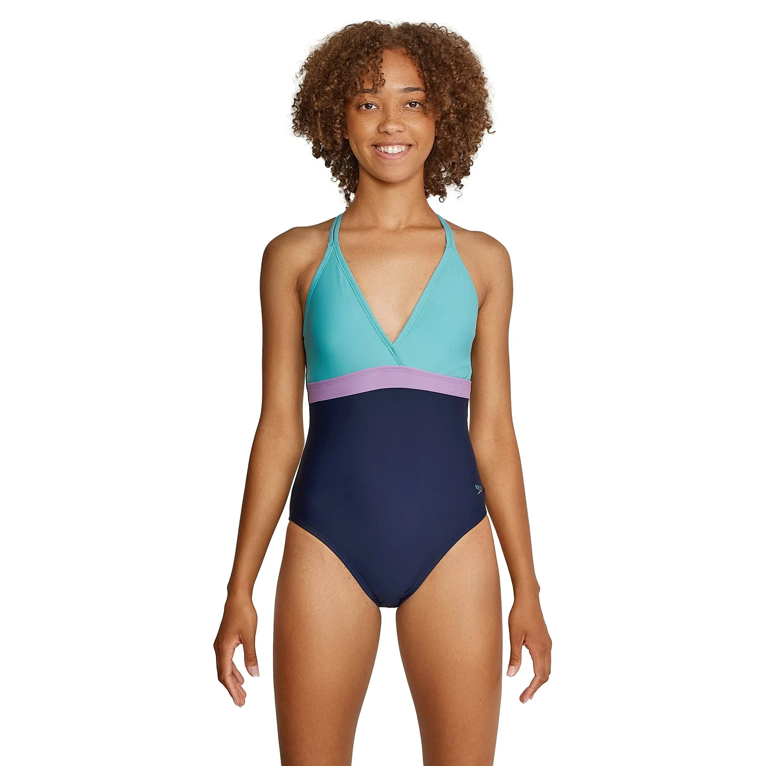 Speedo Women's Adjustable Crossback One Piece Swimsuit - Porcelain - Swimoutlet.com