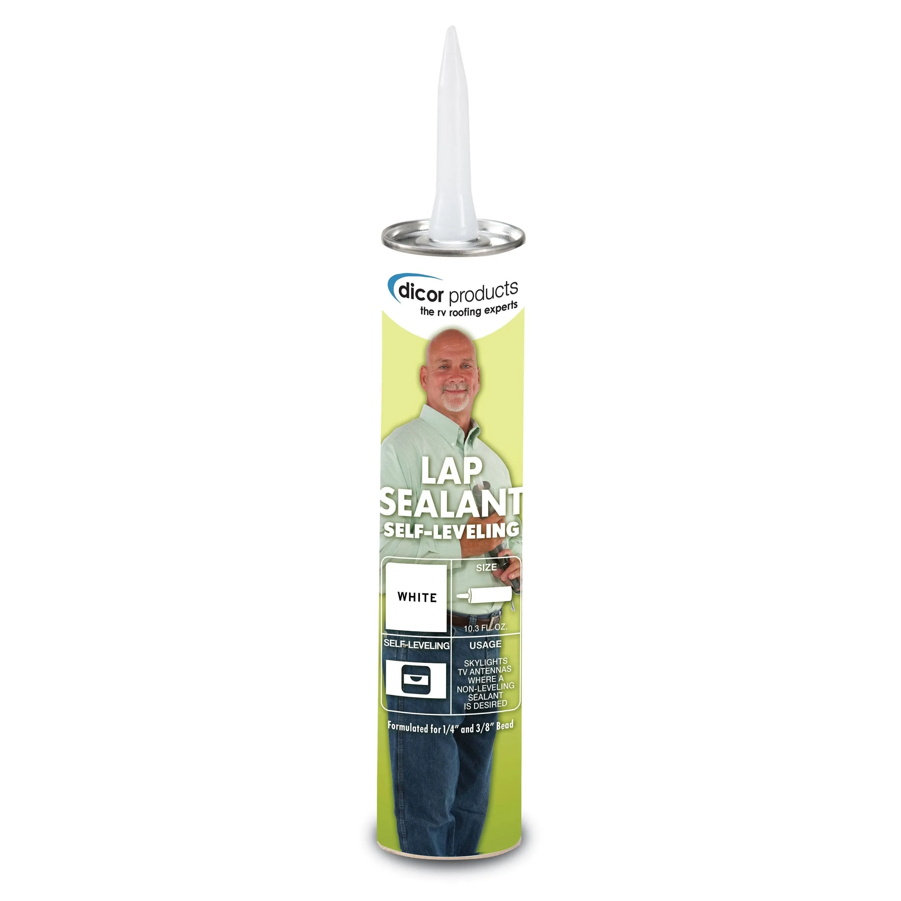 Dicor 501LSW-1 White Lap Sealant, Self Leveling