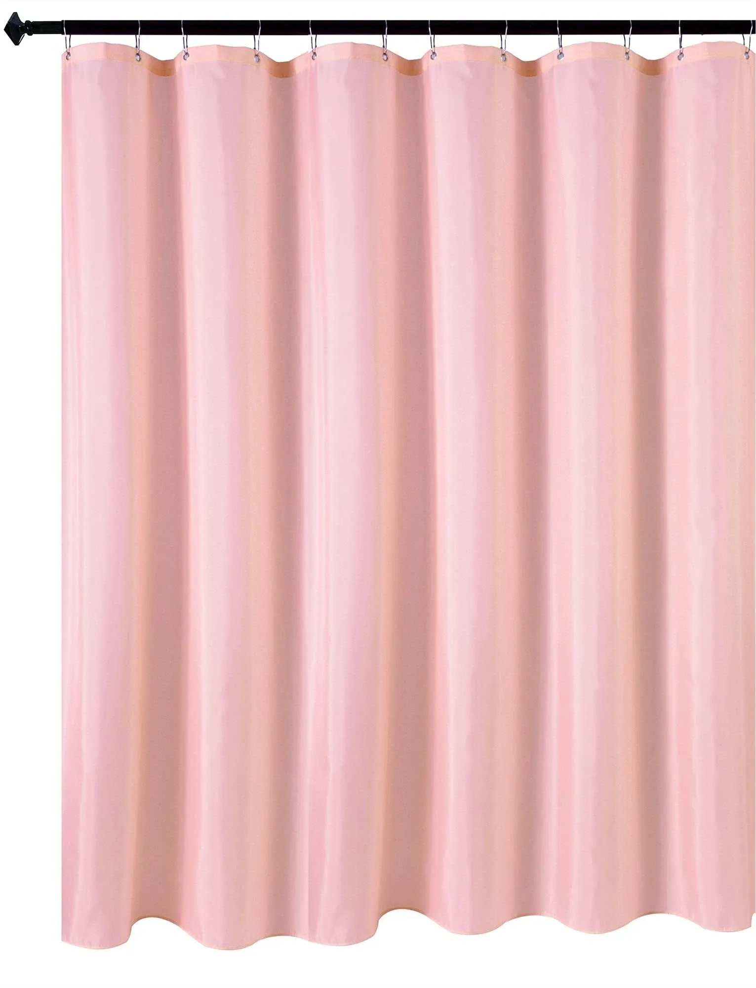 Biscaynebay Hotel Quality Fabric Shower Curtain Liners 72 inch by 72 inch, Pink ...