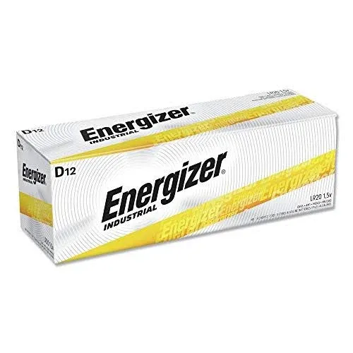 Energizer Batteries D Industrial Alkaline