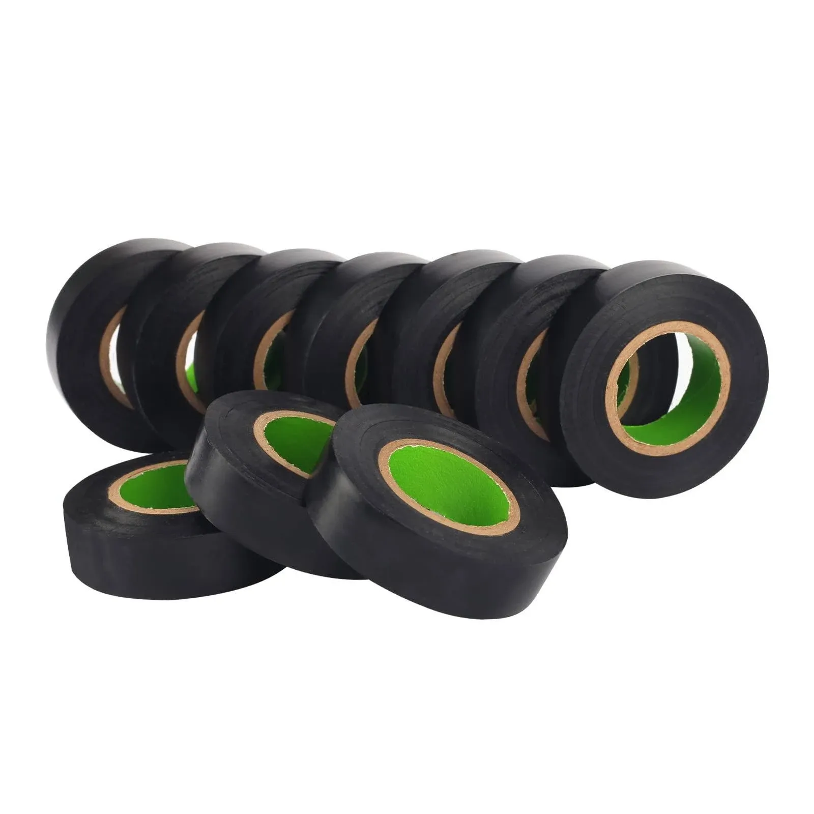 FRICHOM 10 Rolls Professional Electrical Tape Waterproof or Black Tape and Wire ...