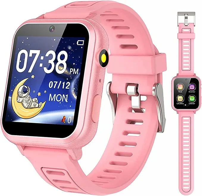 Kids Game Smart Watch Gift for Girls Age 6-12, 24 Puzzle Games HD Touch Screen Kids Watches with Video Camera Music Player Pedometer Flashlight 12/24hr Toys for 7 8 9 10 11 12 Year Old GirlsKids Game Smart Watch Gift for Girls Age 6-12, 24 Puzzle…