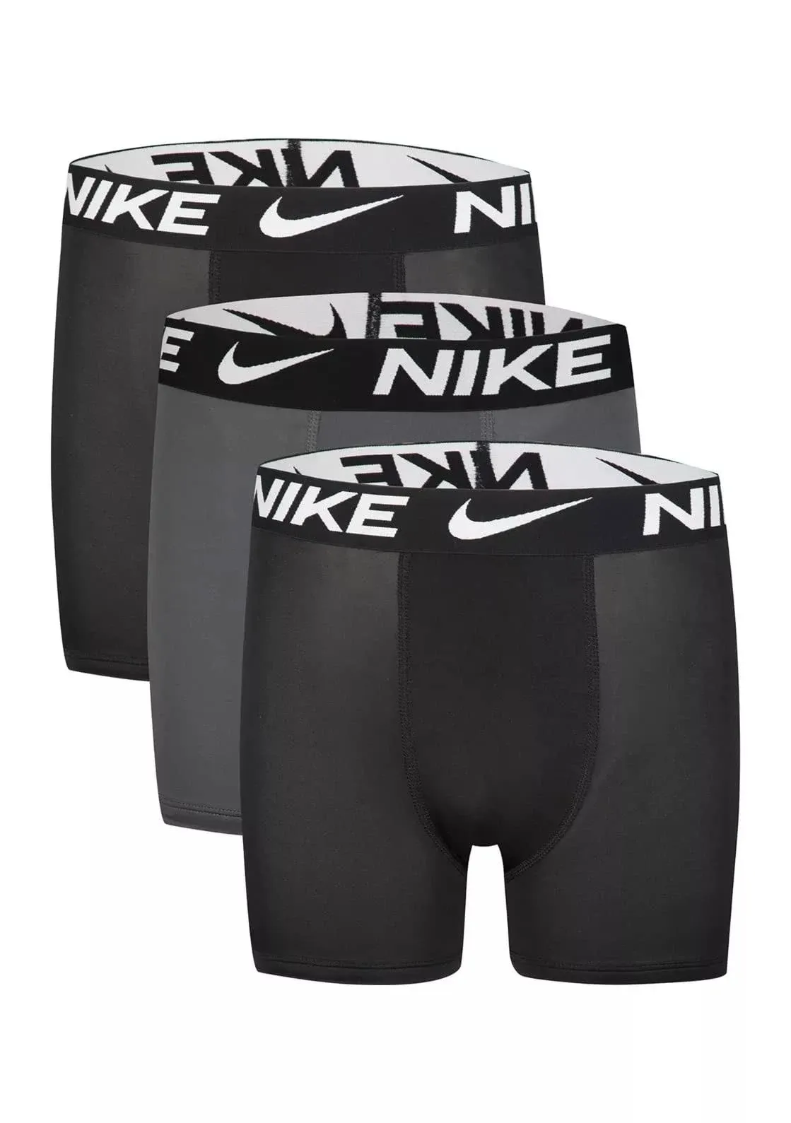 Nike Kids' Essential Dri-Fit Micro Assorted 3-Pack Boxer Briefs in Black