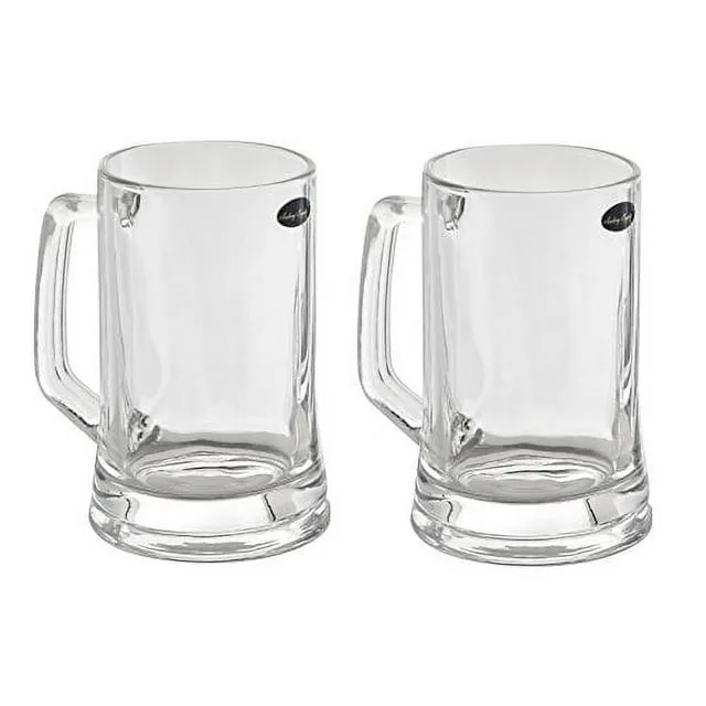 Amlong Crystal Lead Free Beer Mug - 12 oz, Set of 2, Size: One Size