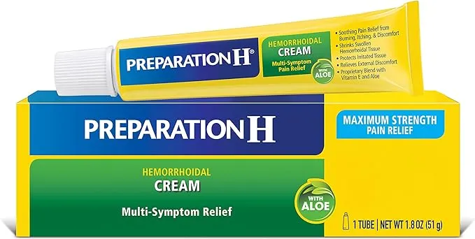 Preparation H Hemorrhoid with Aloe Multi-Symptom Relief Cream 1.8 oz