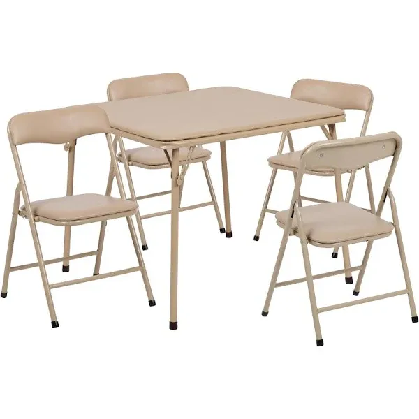 Flash Furniture Kids 5 Piece Folding Table and Chair Set