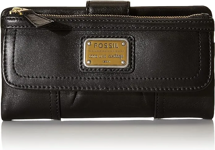 Fossil Women's Cora or Emory Soft Leather Clutch Wallet for Women